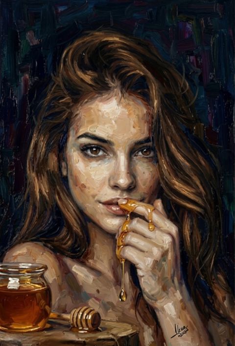ArteDiAlina.com painting: Sweet like Honey